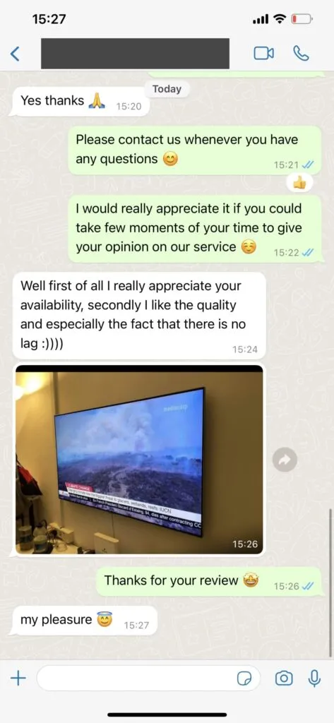 Tvnexu WhatsApp instant activation screenshot 2