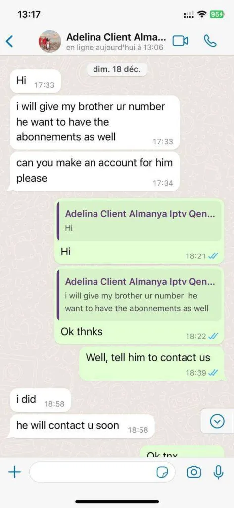 Tvnexu WhatsApp 24/7 help desk chat screenshot 5